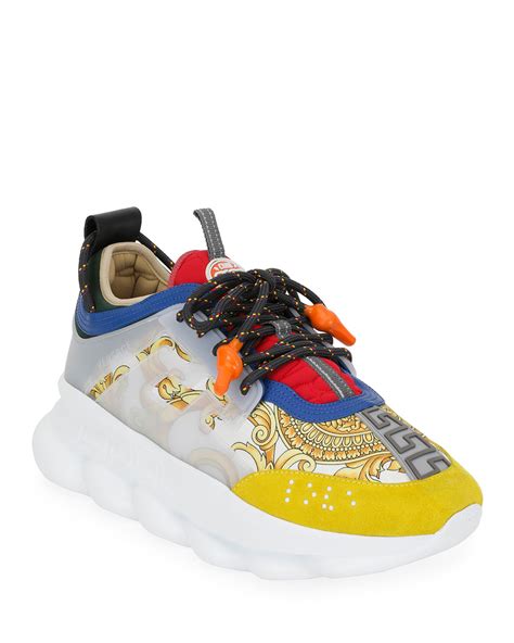 how much is versace chain reaction|authentic Versace chain reaction sneakers.